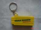 Plastic folding ruler with key chain