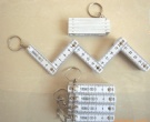 Plastic folding ruler with key chain Uni Ruler with key hold