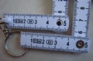 Plastic folding ruler with key chain Uni Ruler with key hold