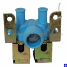 Plastic solenoid inlet valve for dish-washing machine